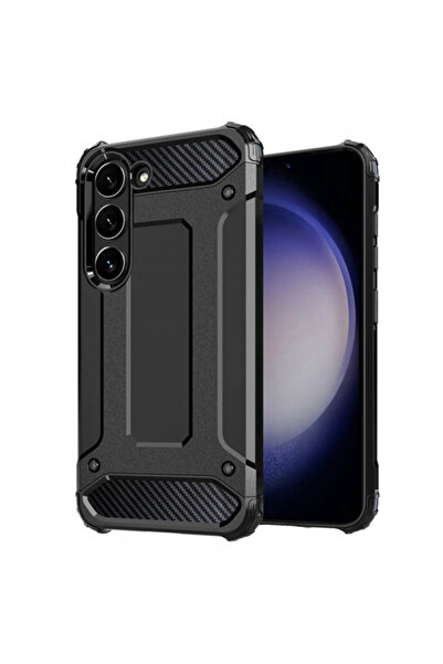 Samsung Θήκη για Galaxy S23 S911, Techsuit, Υβριδική Θωράκιση, Μαύρη