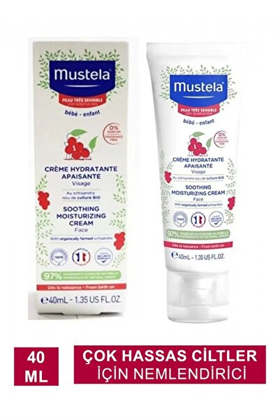 Mustela Çok Hassas Ciltler İçin Nemlendirici Yüz Kremi 40 ml