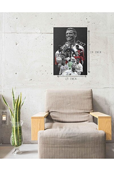 Generic ملصق ورقي BPEA 300gsm كريستيانو رونالدو CR7 48 × 43 سم - متعدد الألوان