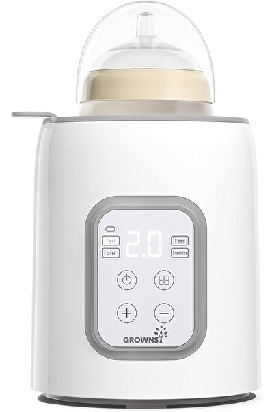 GROWNSY جهاز تسخين زجاجات الرضاعة، جهاز تسخين سريع لحليب الأطفال مع مؤقت لحفظ...