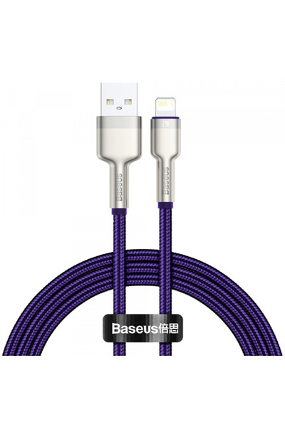 Apple Cablu Date si Incarcare USB-A - Lightning Baseus Cafule Metal Series, 1...