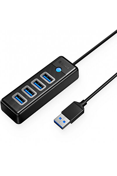 Orico Hub USB PW4U-U3, 4 x USB-A 3.0, Negru