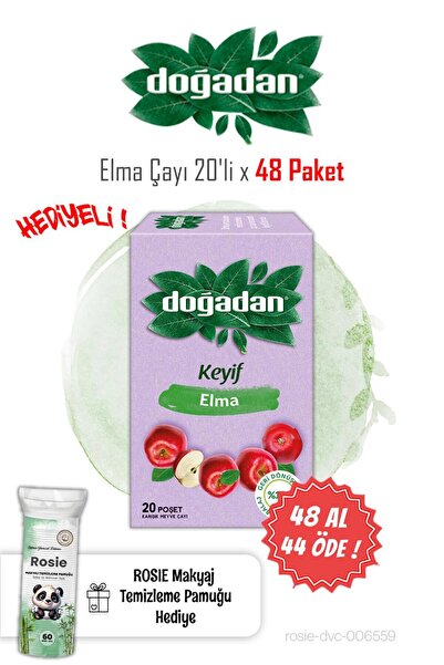 Doğadan Apple Tea 20-Pack Buy 48 Get 44 and Rosie
