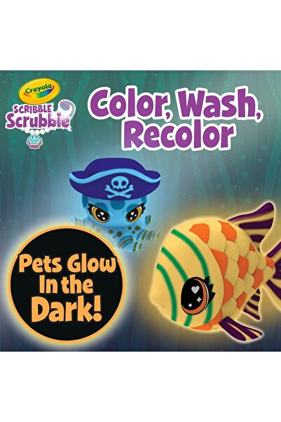 Crayola Scribble Scrubbie Pets Glow Ocean Coloring & Wash Playset