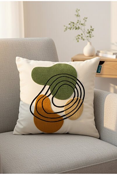 Rolivs هونرا – وسادة زخرفية منسوجة يدويًا بتصميم تجريدي (NK 2616)