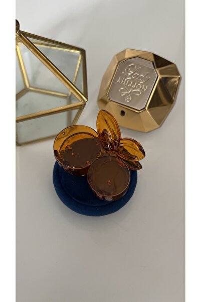 SU PERİSİ TAKI BİJUTERİ Brown Cherry Clip Closure