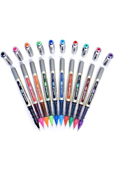 UNİ-BALL UB-157 Rollerball Pen 0.7mm (Pack of 10, One of Each Color)