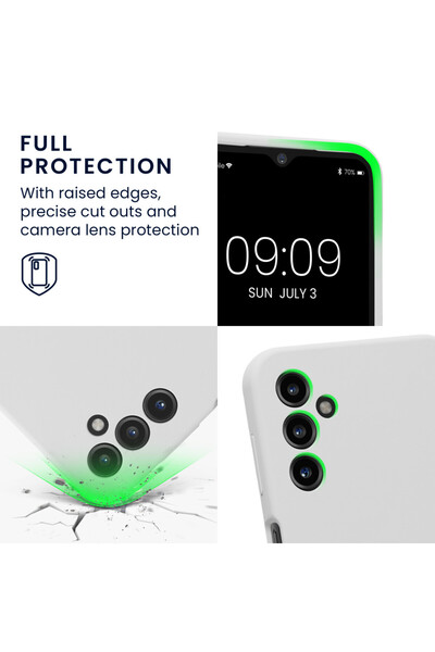 KWmobile Case for Samsung Galaxy A14 5G, White, Silicone, 60808.48