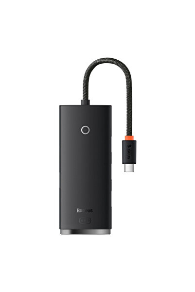 Baseus Hub USB-C Lite, 4 x USB-A 3.0 - 1 x USB-C, 0.25m, Negru WKQX030301