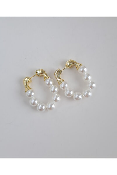 Norevia Premium Halka İnci Küpe 7 İncili