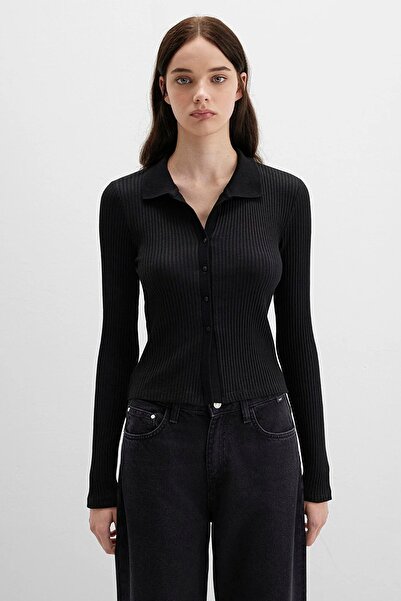 Mavi Γυναικείο μπλουζάκι μαύρο πόλο 1613594-900