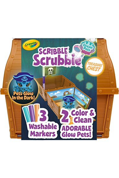 Crayola Scribble Scrubbie Pets Glow Ocean Coloring & Wash Playset