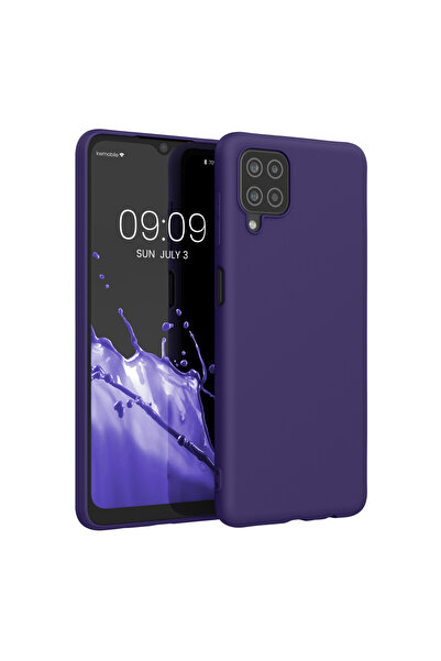 KWmobile Carcasă pentru Samsung Galaxy A12, silicon, albastră, 54048.226,