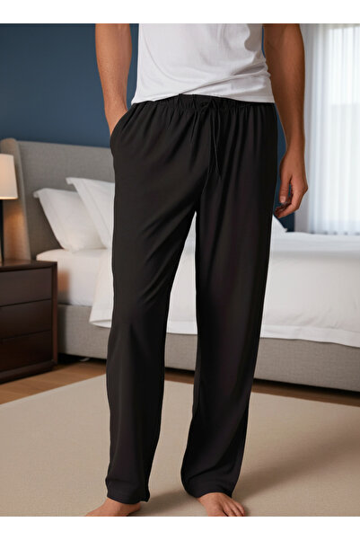 byTOROS Stylish and Comfortable Men's Pajama Bottoms with Cotton Pockets and Elastic Waist