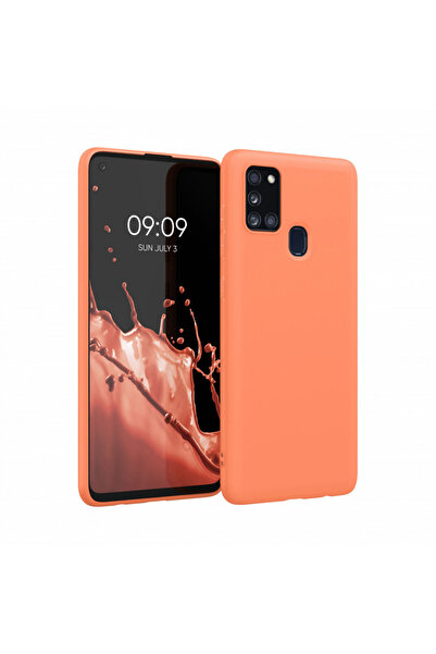 KWmobile Θήκη για Samsung Galaxy A21s, Σιλικόνη, Πορτοκαλί, 52494.203