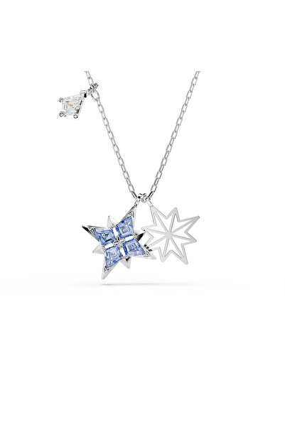 Swarovski Symbolica Kolye, Yıldız, Mavi, Rodyum kaplama