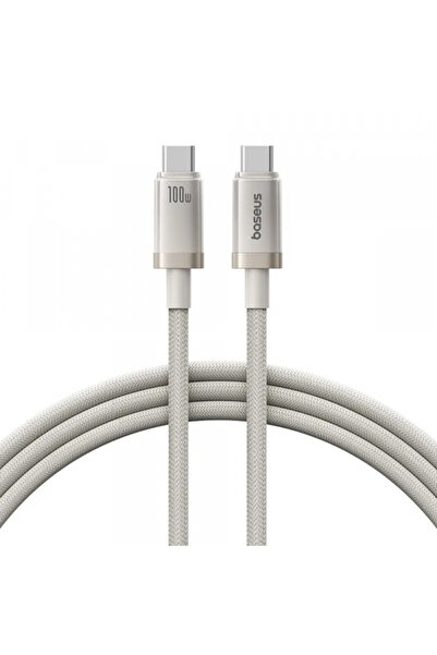 Baseus USB-C - USB-C Titanium Data and Charging Cable, 100W, 1m, Silver P10378100G21-00