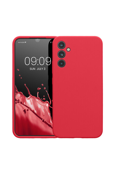 KWmobile Case for Samsung Galaxy A34 5G, Red, Silicone, 60807.238