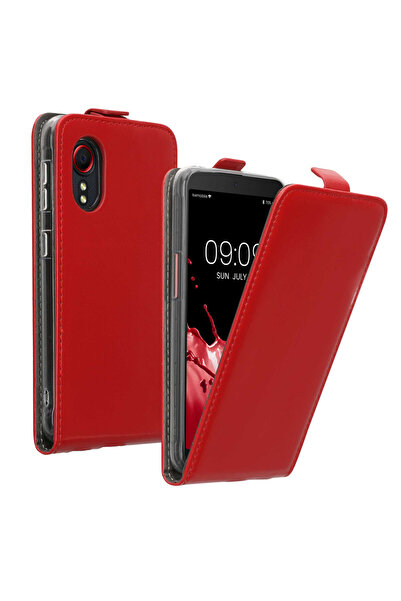 KWmobile Case for Samsung Galaxy Xcover 5, Red, -leather/Silicone, KWM000012NW003C