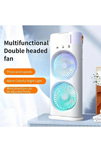 Denx DX2608 2-in-1 Dual Mist Fan with 90° Rotation and Remote Control