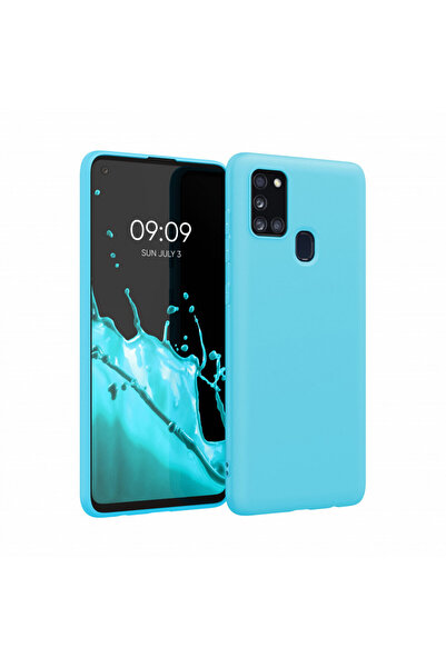 KWmobile Θήκη για Samsung Galaxy A21s, Σιλικόνη, Μπλε, 52494.205