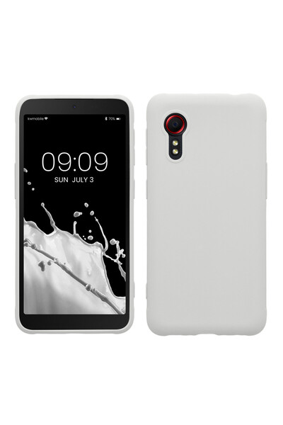 KWmobile Case for Samsung Galaxy Xcover 5, White, Silicone, KWM000012NV029C