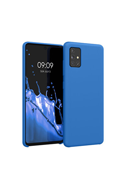 KWmobile Case for Samsung Galaxy A51, Silicone, Blue, 51197.189