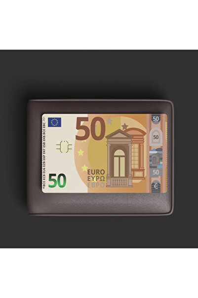 ACME LABS Credit Card Sticker Skin - Debit Card - 50 Euro Bill Banknote Funny Decal - Small Chip