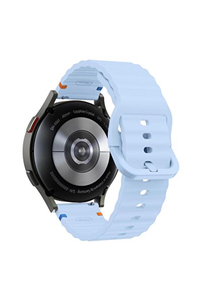 bbtech حزام ساعة هواوي واتش جي تي 6/جي تي 6 برو 46 ملم متوافق مع السوار المصنوع من السيليكون بتصميم مموج بتفاصيل حبلية 22 ملم لنظام أندرويد