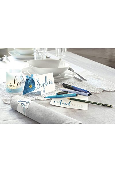 Generic مجموعة أقلام بيت أرتيست من فابر كاستل للكتابة - ٦ أقلام فرشاة متعددة ...