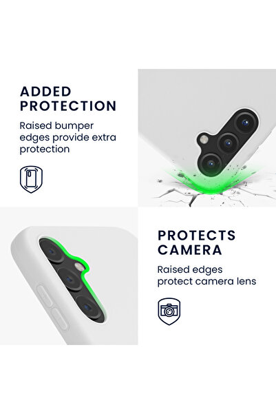 KWmobile Case for Samsung Galaxy A14 5G, White, Silicone, 61462.48