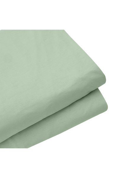 Altınbaşak Freesia Double Ranforce Fitted Sheet 160X200+35 cm Green