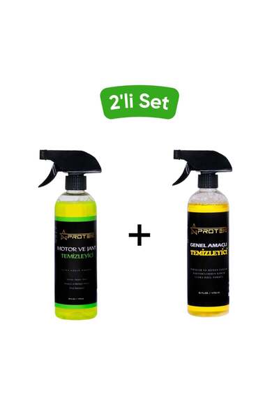 PROTEK Genel Amaçlı Temizleyici + Motor Jant Temizleyici