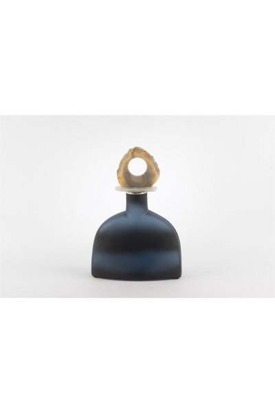 Mikasa Moor Zeolit Taşlı Lacivert Cam Dek Obje 12x5x30cm