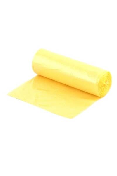 OEM Garbage bags 60 L (63x80 cm), 15 pcs/set - Yellow