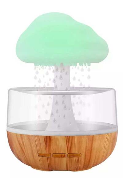 Generic Raining Cloud Night Light, Humidifier, LED Aromatherapy Diffuser with Waterfall Mist, Sle