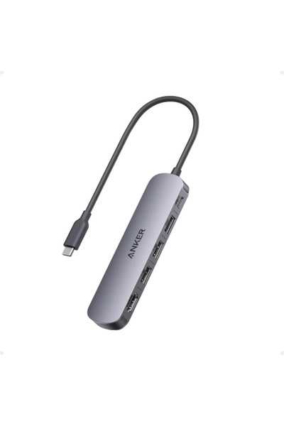 Anker Hub USB-C Anker, 2 x USB-A - 1 x USB-A 3.0 - 1 x USB-C - 1 x HDMI, Gri ...