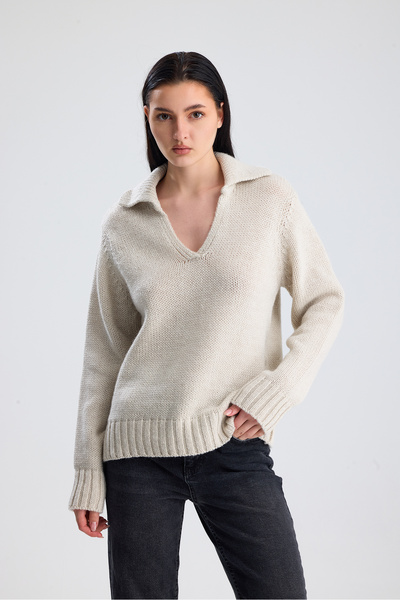 Figo Polo Neck Women's Sweater