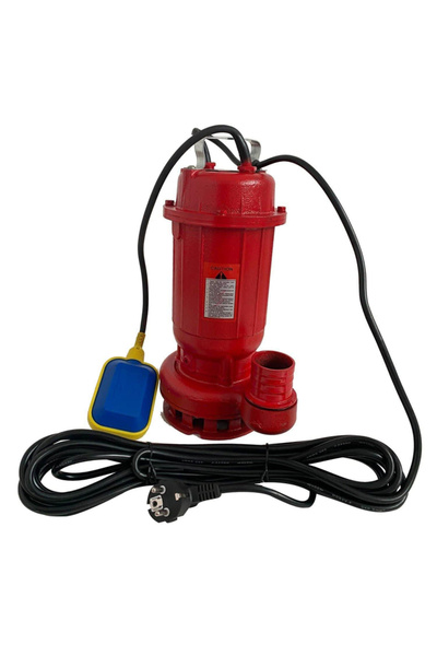 DDT Pompă de apă murdară din fontă roșie WQD10 cu plutitor, 1100 W, 15 m³/h