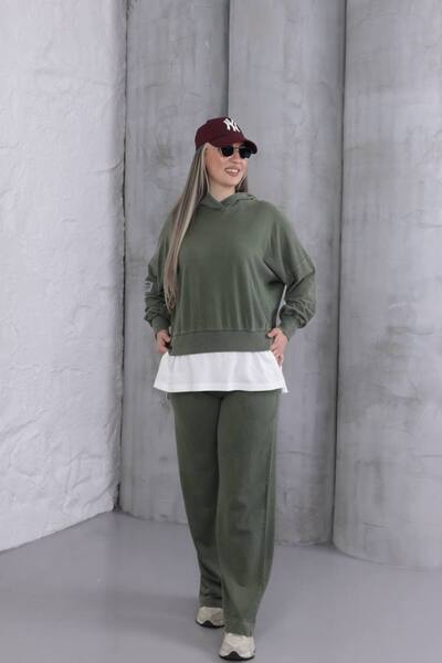 BRGCLOTHING طقم بدلة رياضية قابلة للغسل مكونة من خيطين