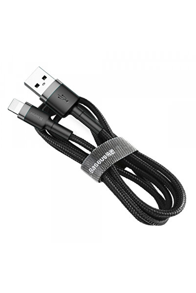Apple Baseus Cafule USB-A - Lightning Data and Charging Cable, 18W, 2m, Gray CALKLF-CG1
