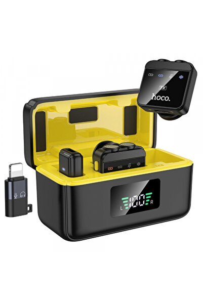 Hoco Lavaliera L17, USB-C / Lightning, Set 2 Bucati, Neagra