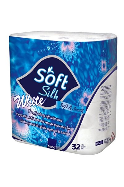 Sano Hartie igienica Sano, Soft silk white, 2 straturi 32 role/set