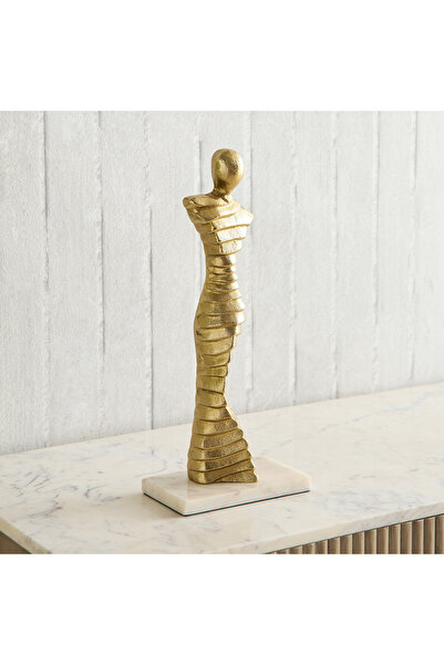 Generic تمثال بليك البشري المصنوع من الألومنيوم - 14.5 × 8.5 × 38 سم