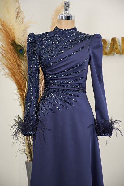 Rana Zenn Bianca Abiye Lacivert