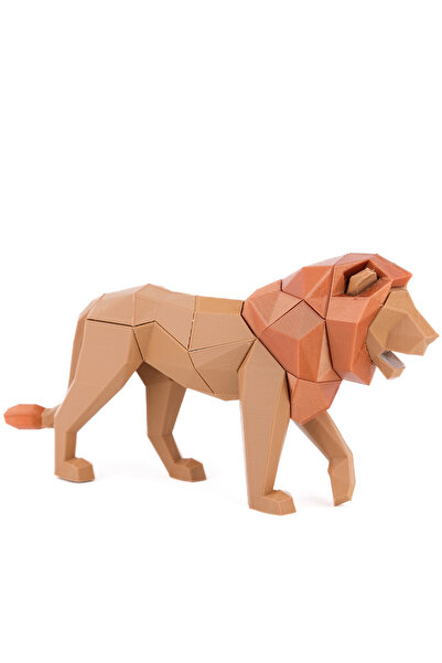 BCOVERART Toyzzart 3D Puzzle Yapboz Mıknatıslı Oyuncak Aslan