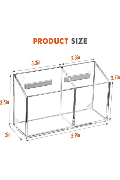 Slasa Salsa Magnetic Acrylic Dry Erase Marker Holder for Whiteboard, Fridge & Office Organizer