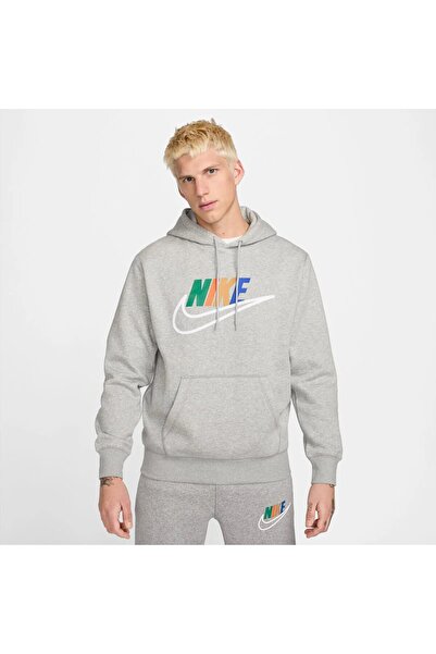 Nike Club Чоловічий сірий повсякденний світшот з махрової тканини