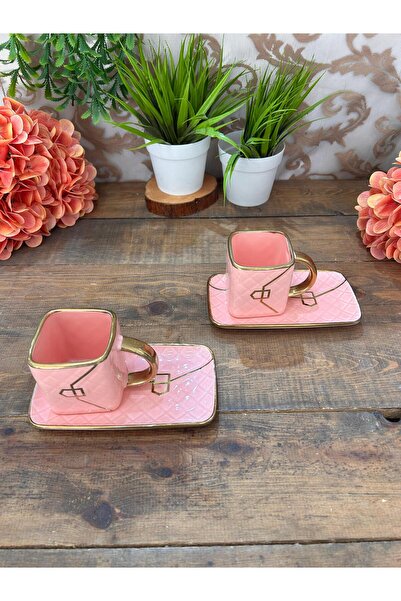 KRD Home 2 Pack Pink Envelope Cup