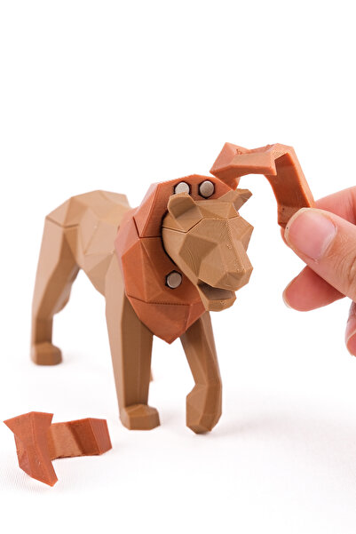 BCOVERART Toyzzart 3D Puzzle Yapboz Mıknatıslı Oyuncak Aslan